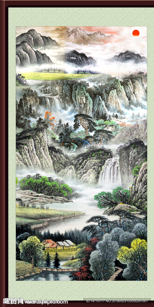 高山流水图