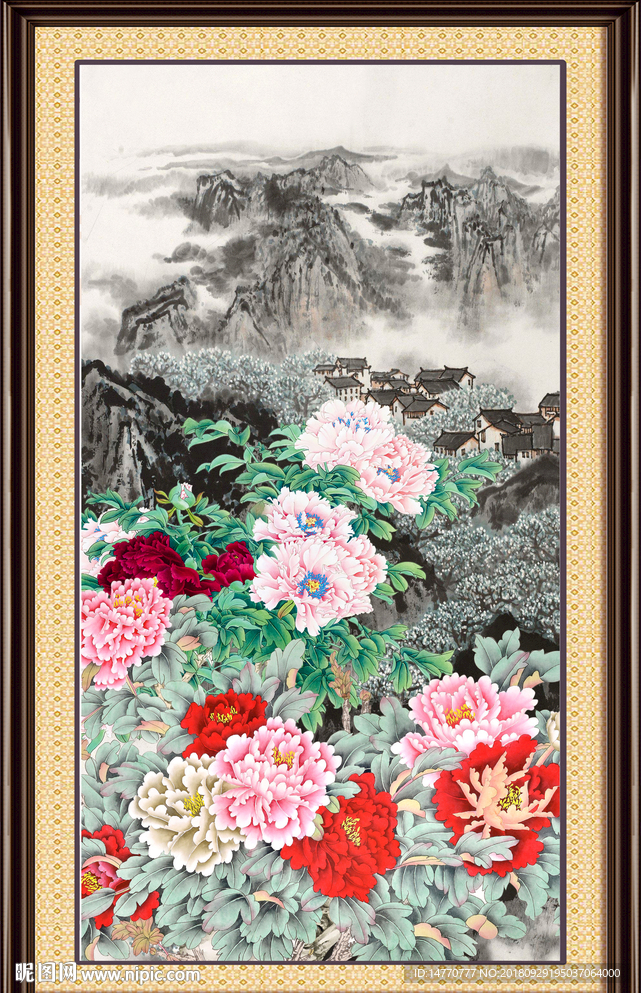 国画牡丹