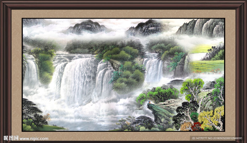 新中式山水画 国画山水