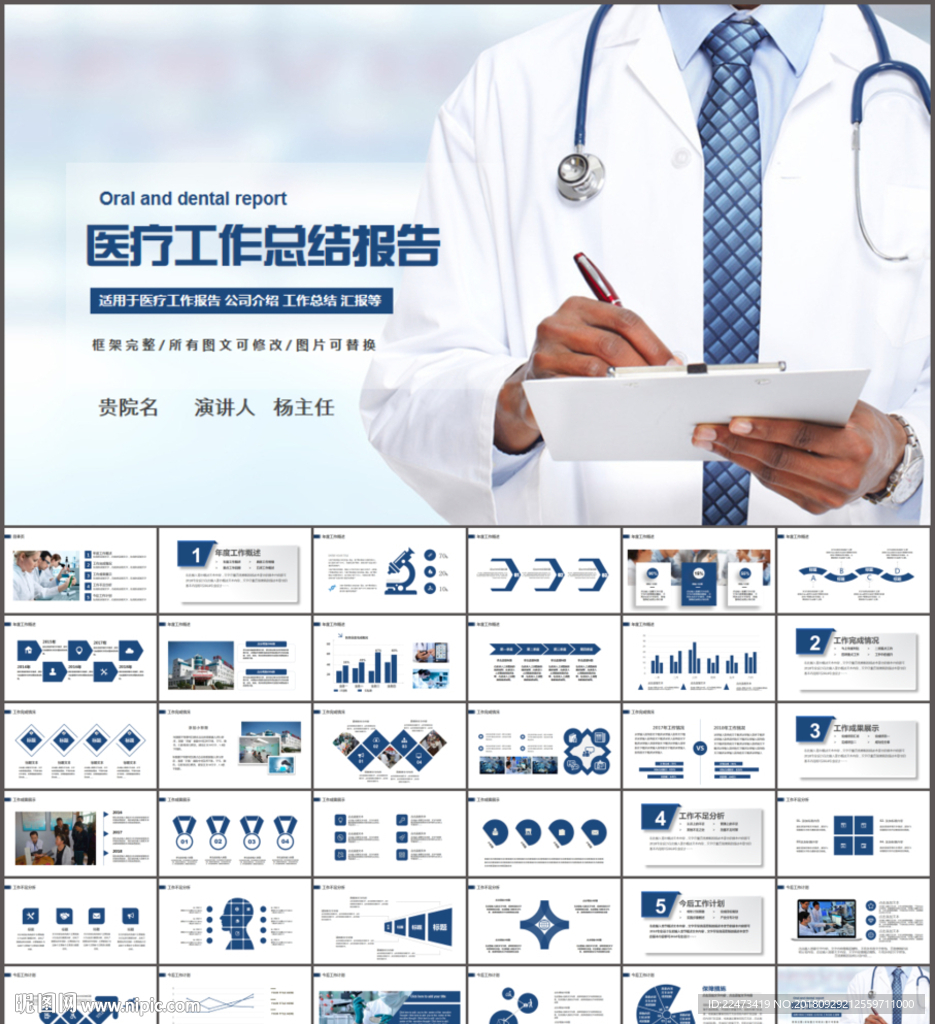 医疗医学工作汇报PPT