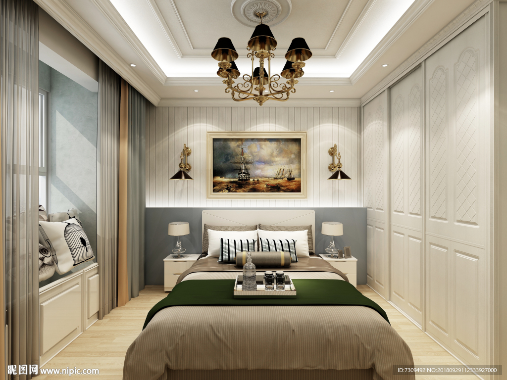 欧式简约主卧装修效果图