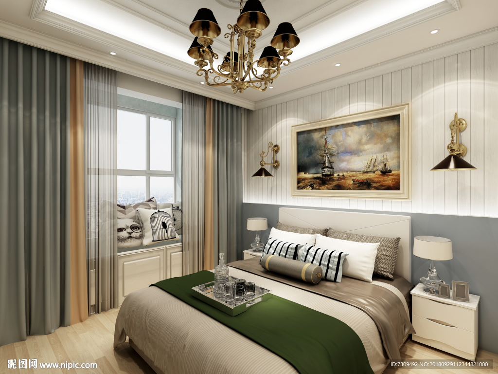 简约欧式房间装修效果图