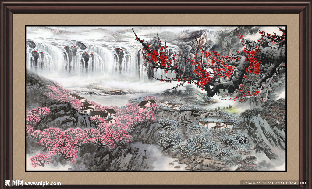 国画梅花