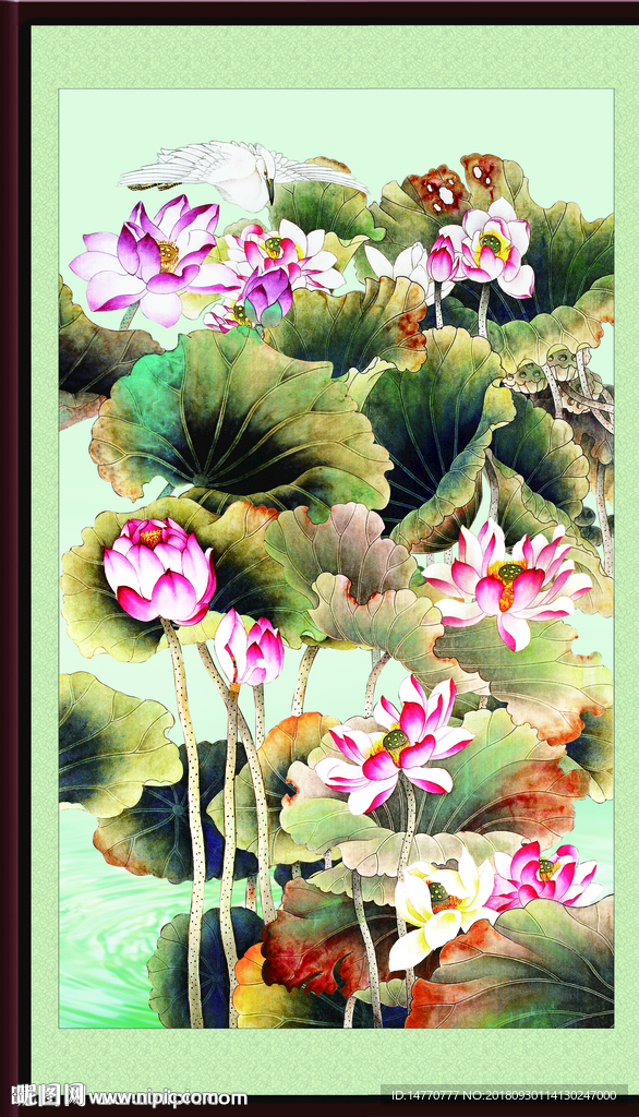 国画荷花