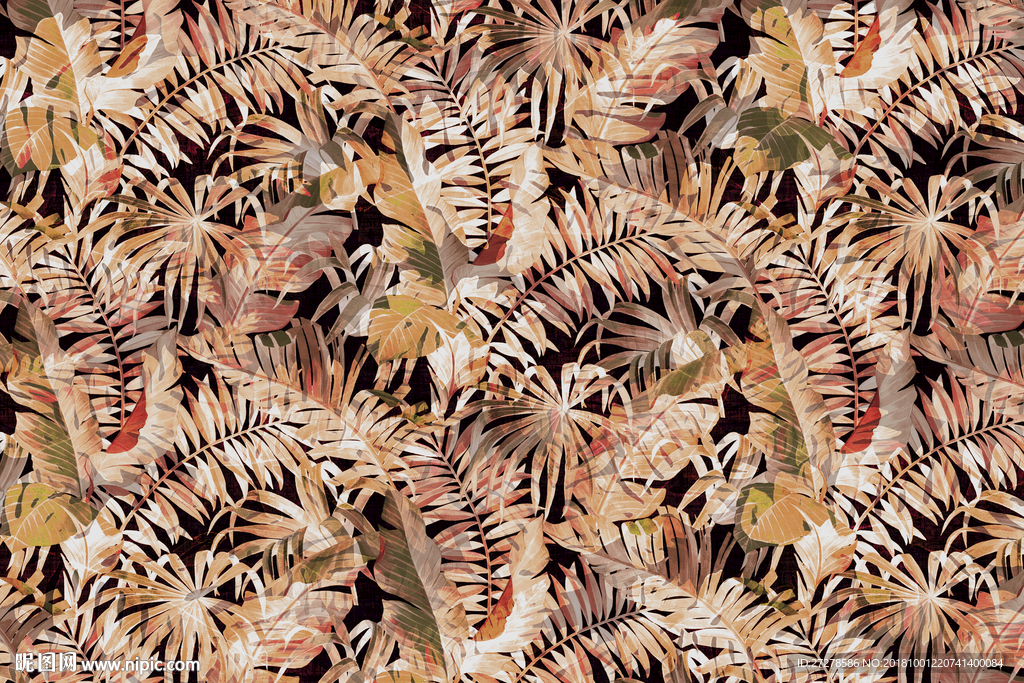 大型热带叶子 软装装饰