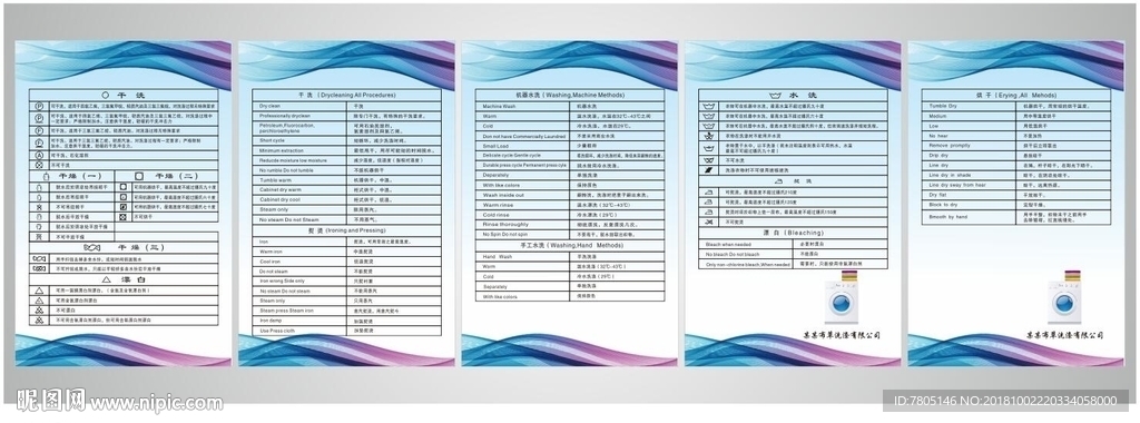 干洗店挂图