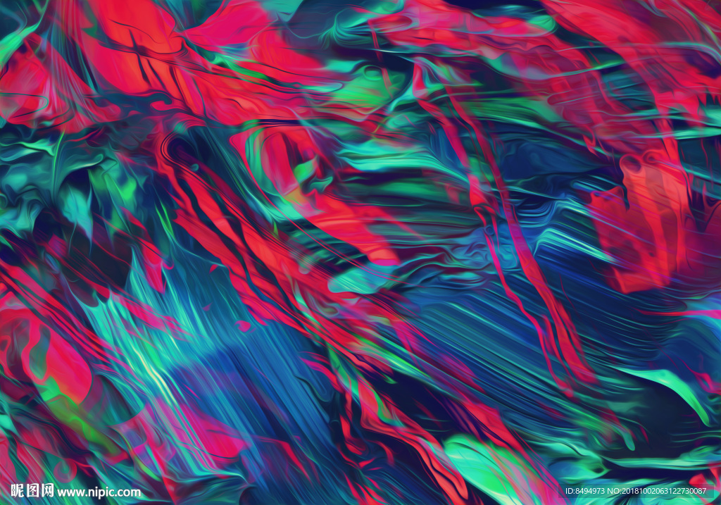 国外高清油彩流动背景