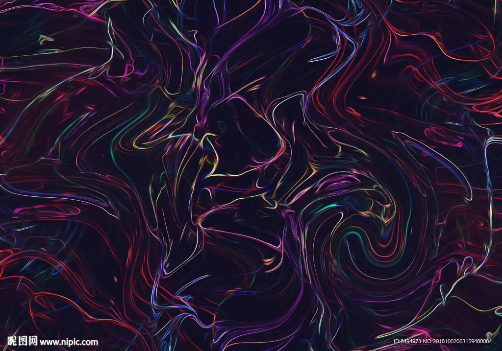 国外高清油彩流动背景