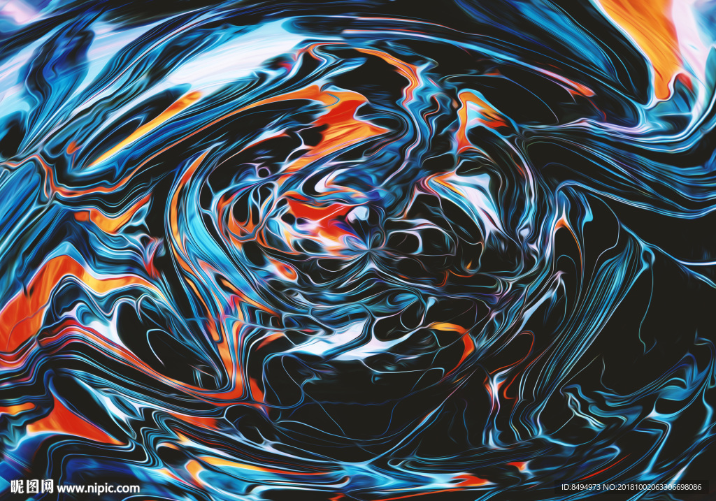 国外高清油彩流动背景