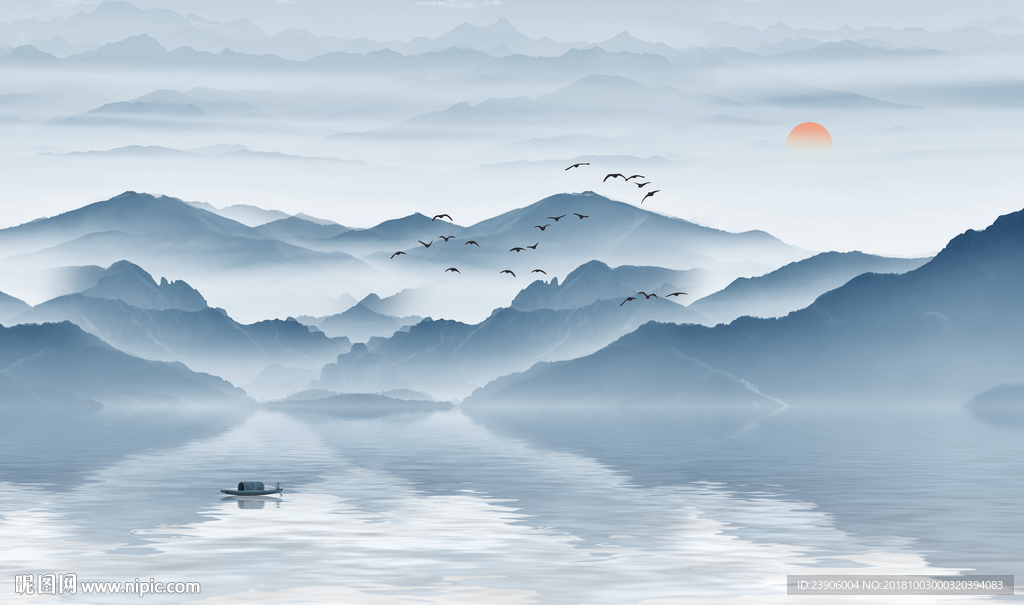 意境山水画 抽象山水画