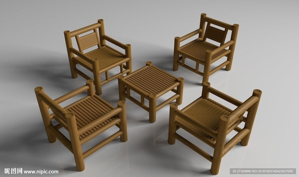 竹桌椅