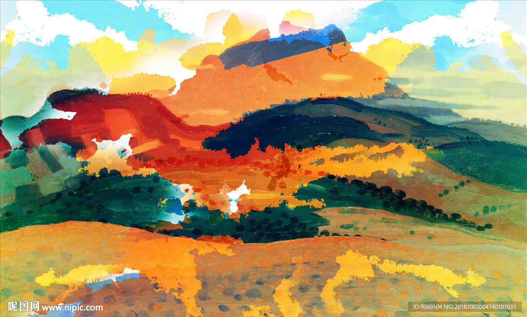 抽象油画