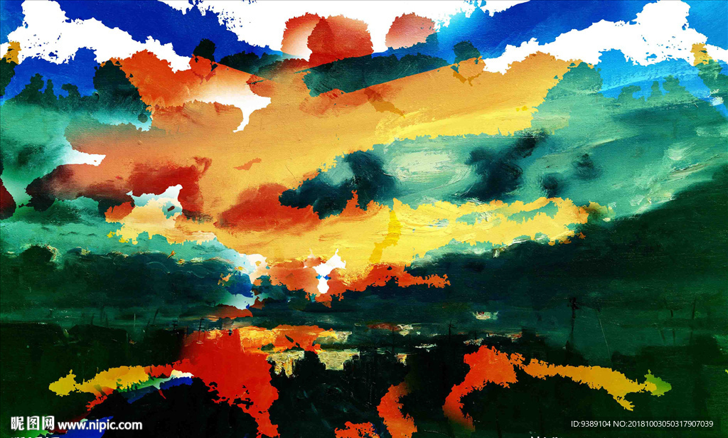 抽象油画