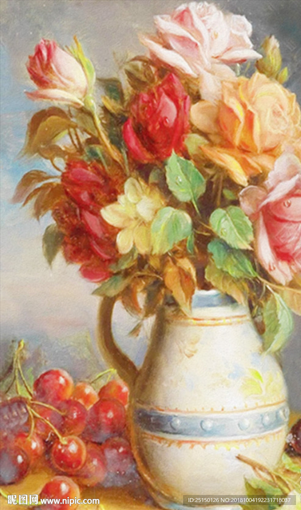 静物花瓶花卉装饰画