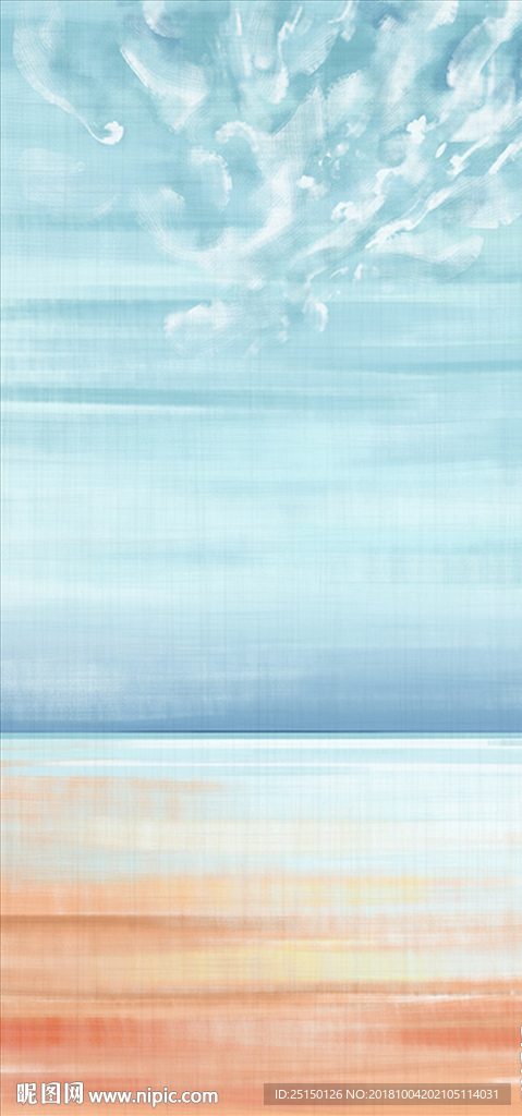 抽象手绘油画风装饰画