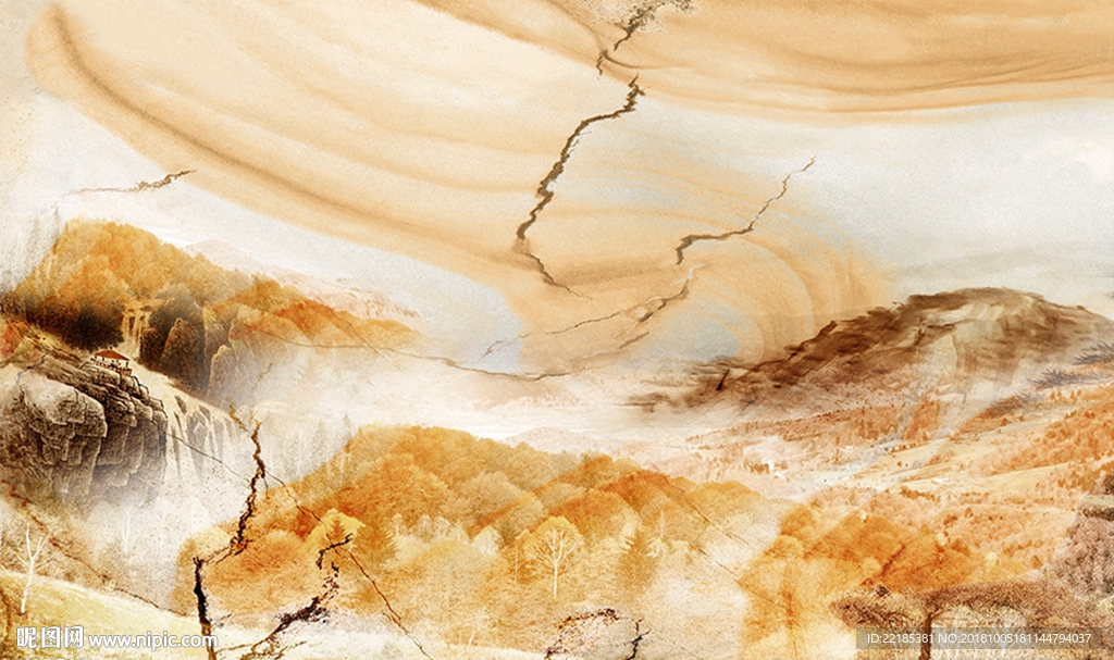 大理石纹背景墙