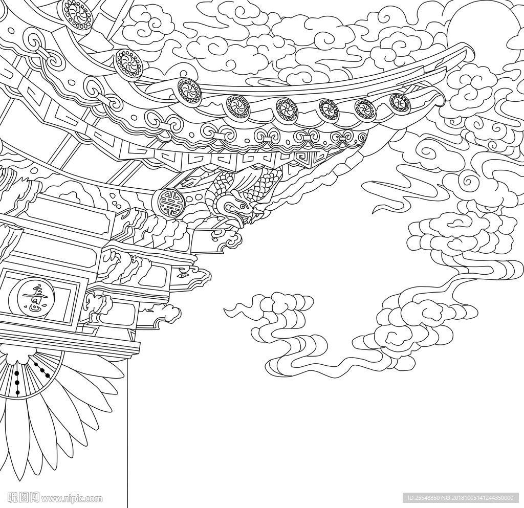 古建筑房檐