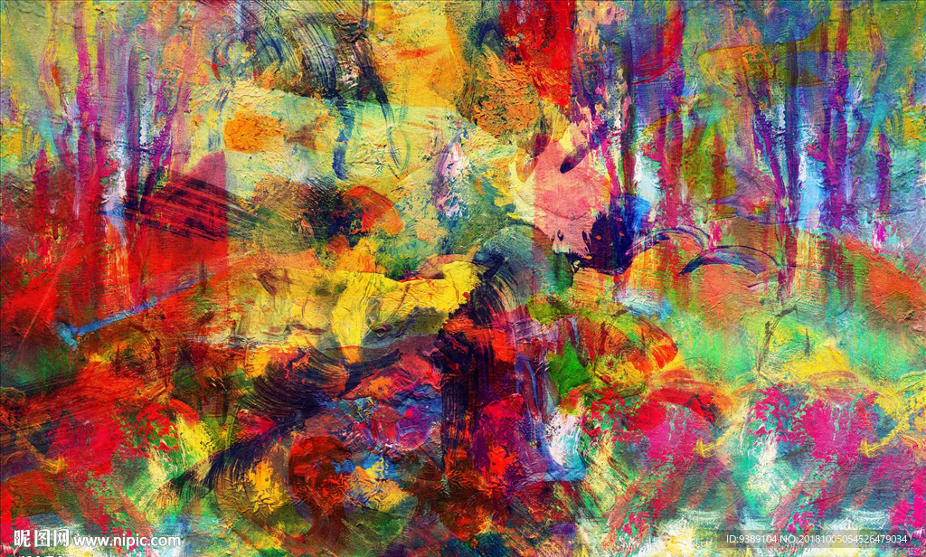 抽象油画