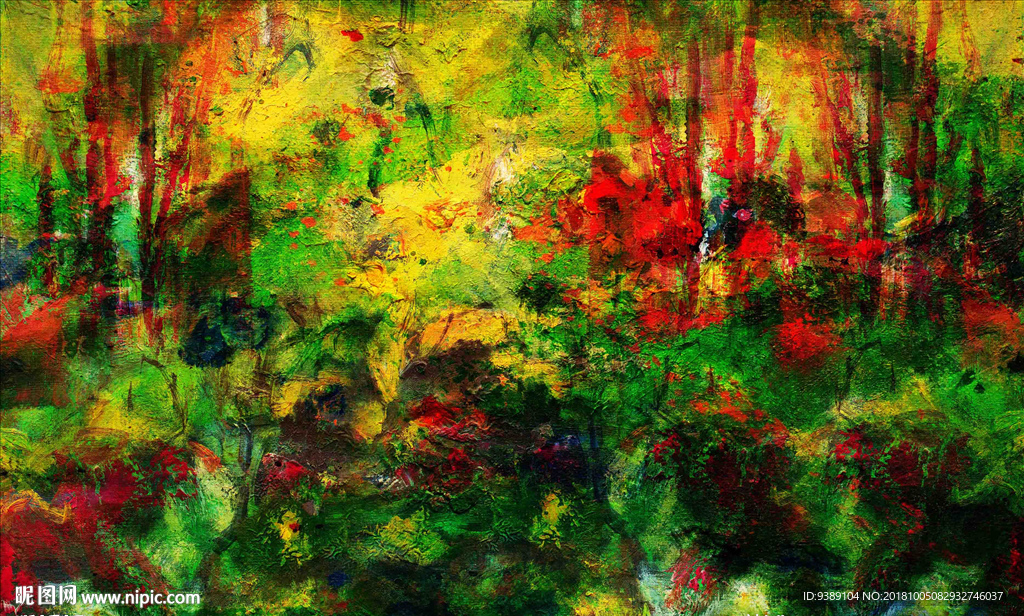 抽象油画