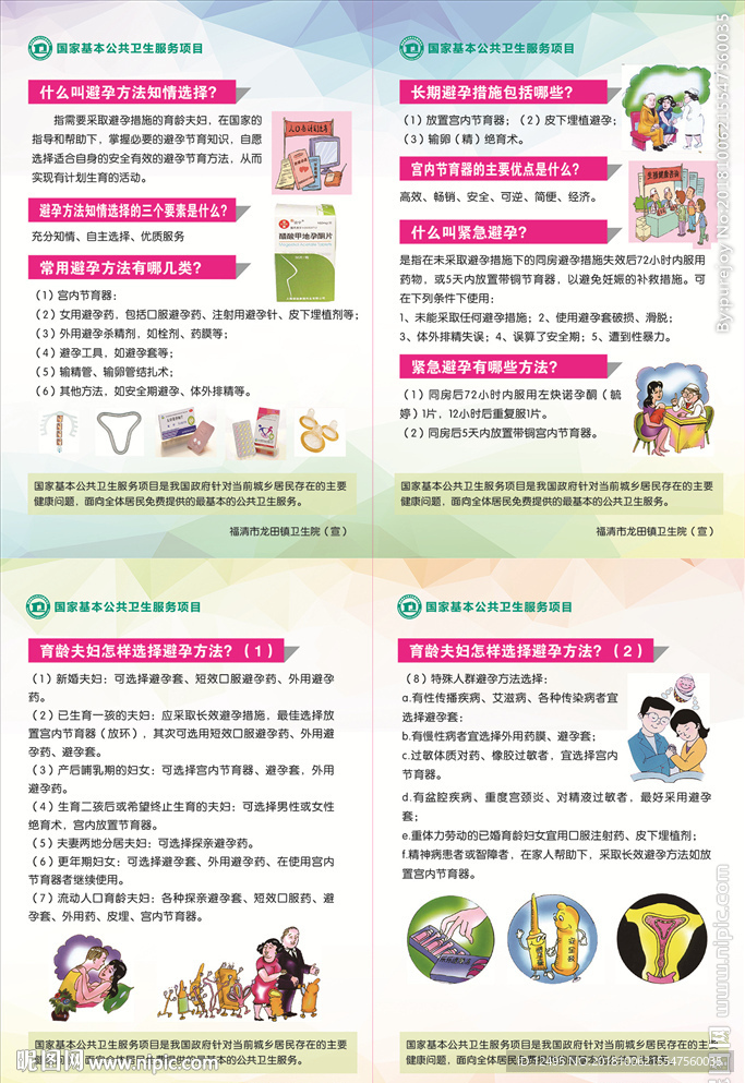 避孕海报