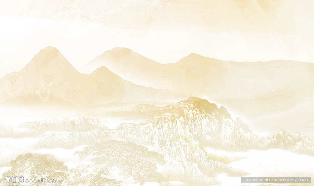 大理石纹风景背景墙