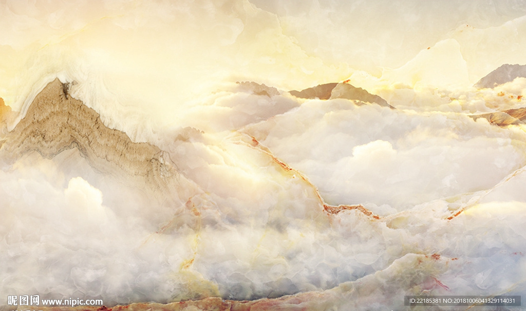 大理石纹风景背景墙