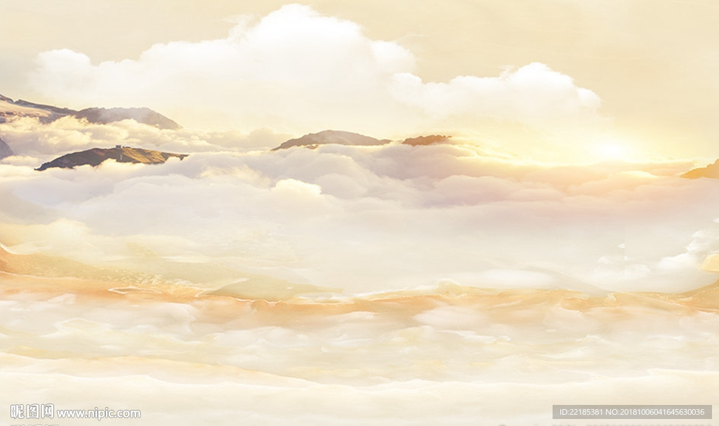 大理石纹风景背景墙