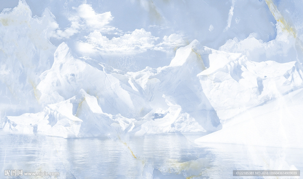 大理石纹风景背景墙