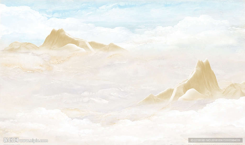 大理石纹风景背景墙