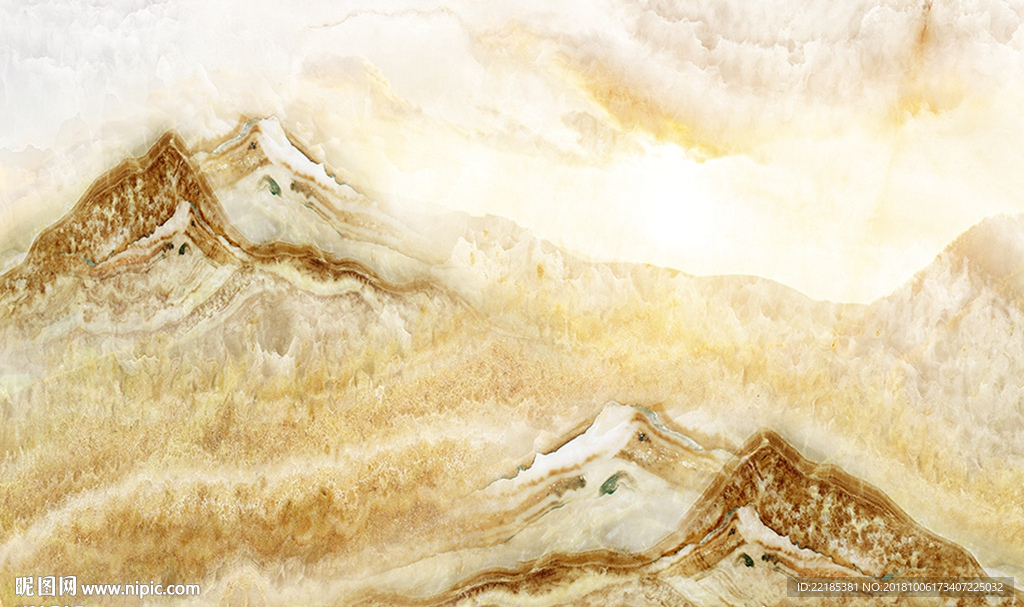 大理石纹风景背景墙