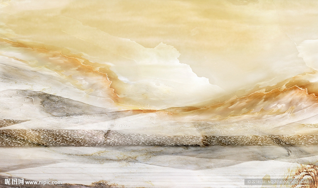 大理石纹风景背景墙