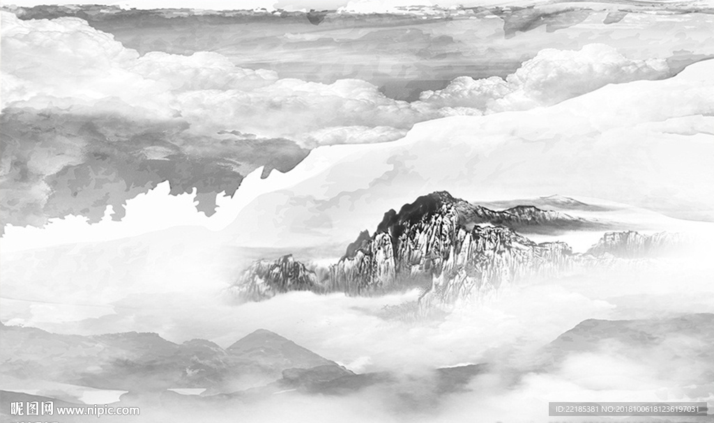 大理石纹风景背景墙