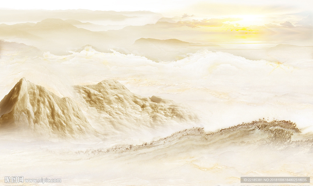 大理石纹风景背景墙