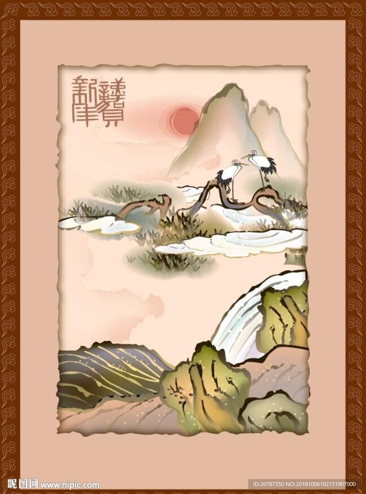 矢量中国古典绘画