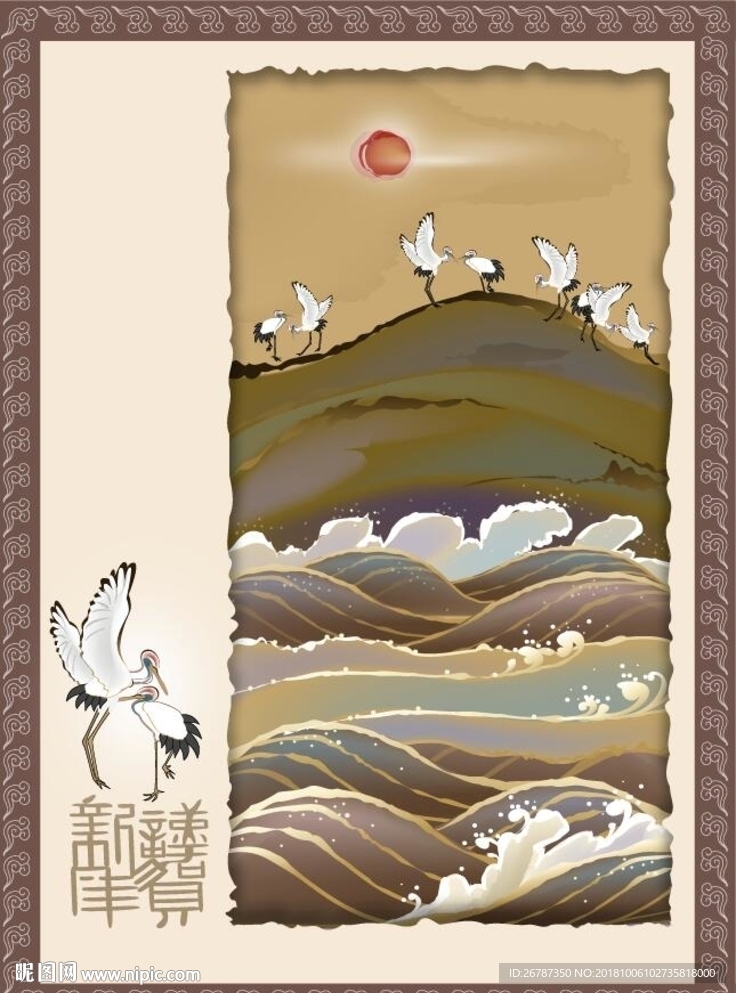 矢量中国古典绘画