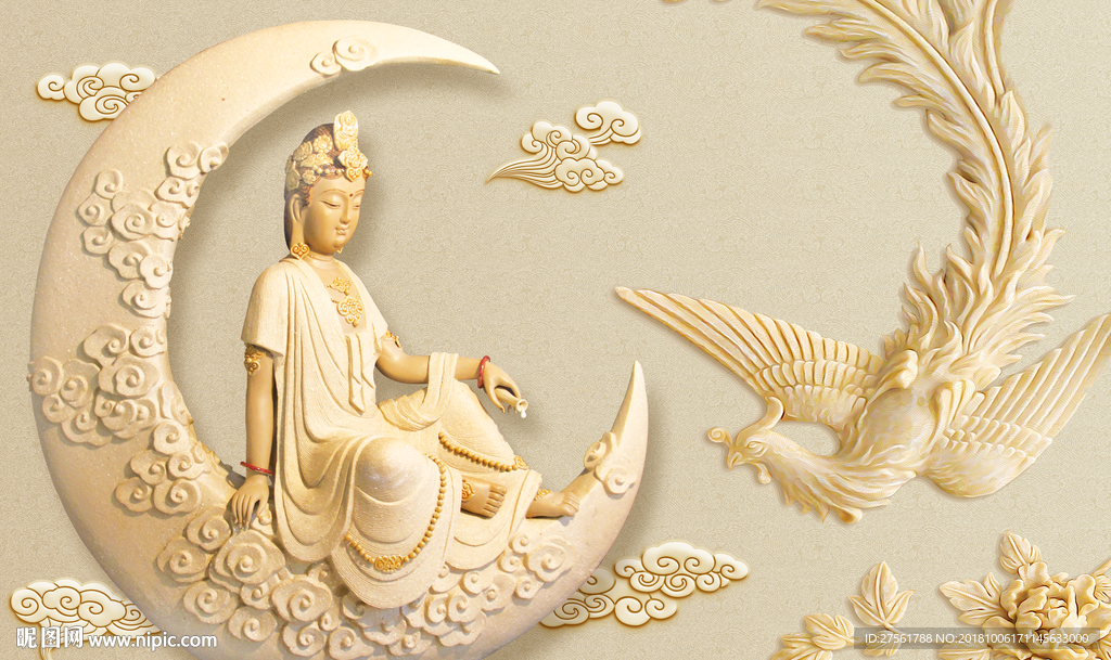 抽象浮雕背景墙
