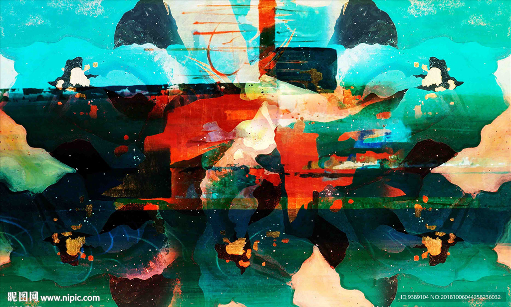 抽象油画