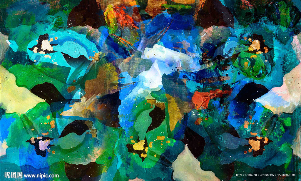 抽象油画