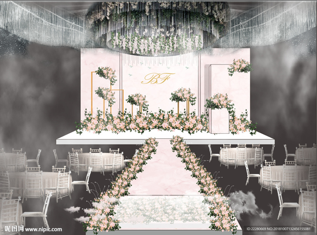 婚礼现场布置图
