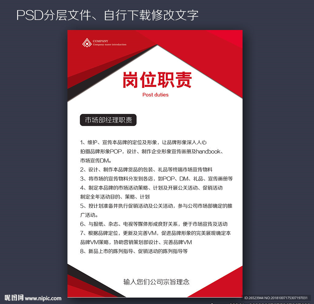 岗位职责