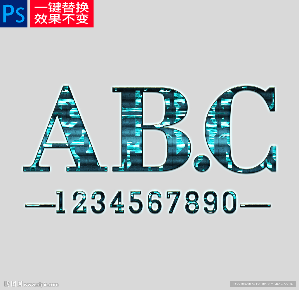 3d蓝色玻璃字体效果设计图__其他_广告设计_设计图库_昵图网nipic.com