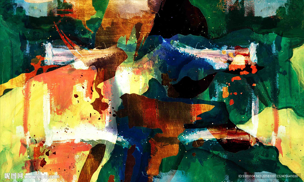 抽象油画