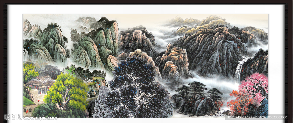 巨幅山水画