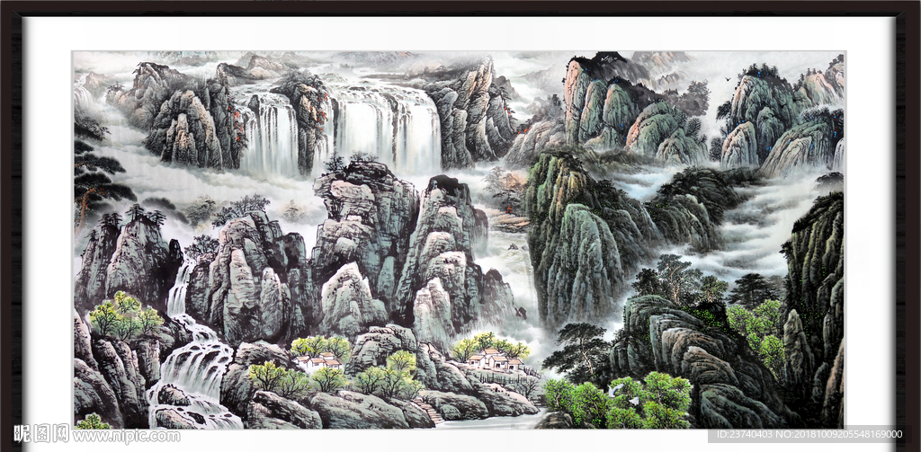 巨幅山水画