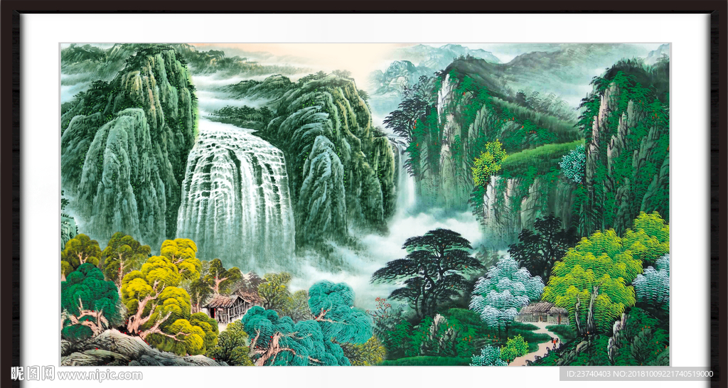 巨幅山水画