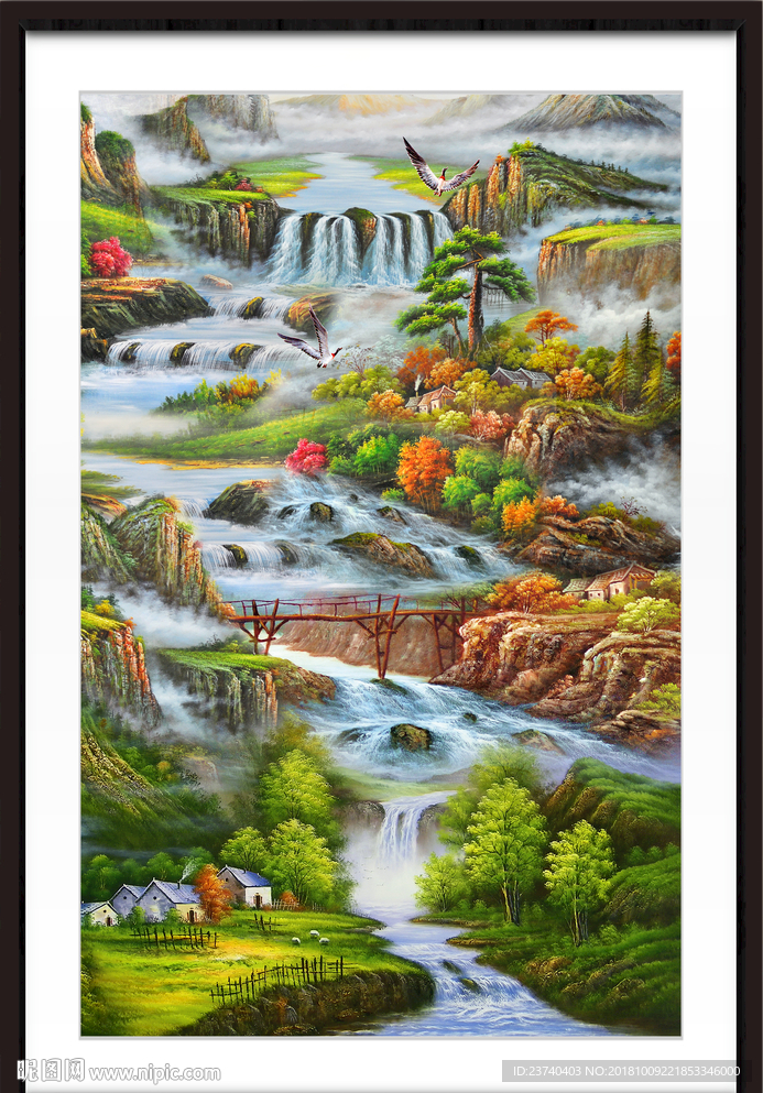 山水油画