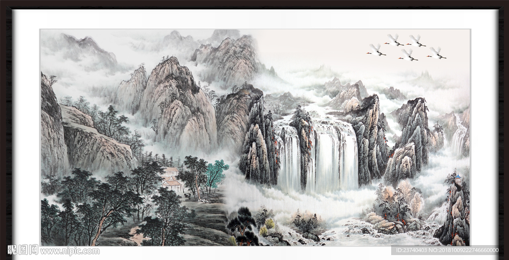 巨幅山水画