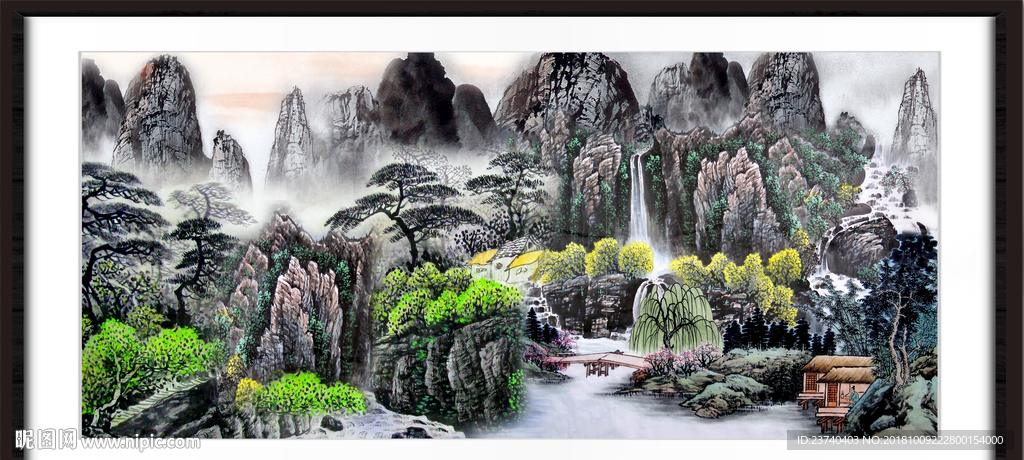 巨幅山水画