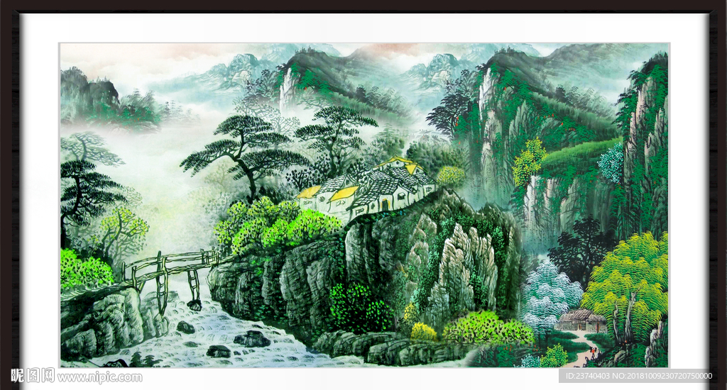 巨幅山水画