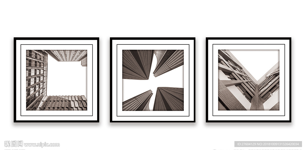 抽象建筑创意装饰画